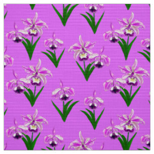 Wilde Orchideen - Schatten von Orchid Lila Stoff