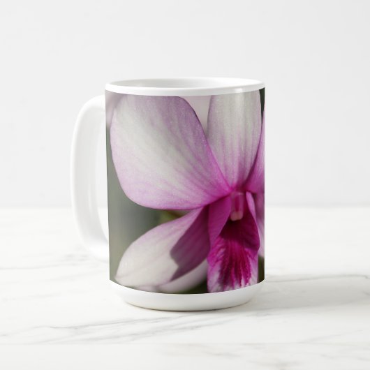 Wilde Orchideen-Tasse Kaffeetasse (Vorderseite Links)