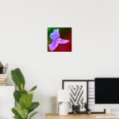 Wilde Orchideenblüte Poster (Heimbüro)