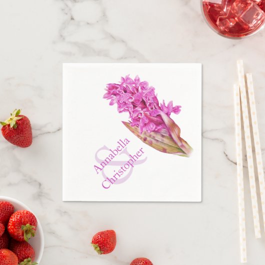 Wilde Orchideenserviette Serviette (Beispiel)