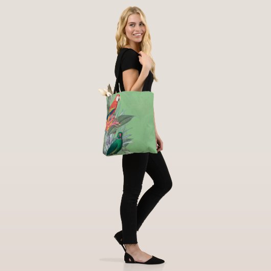 Wilde Papageien tropisch Tasche (Am Model)