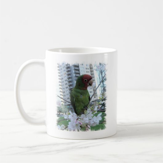 Wilde Papageien von Telegraph Hill Kaffeetasse (Links)