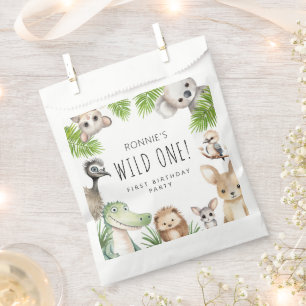 Wilde Party! Australische Tier-Geburtstagsfeier Geschenktütchen
