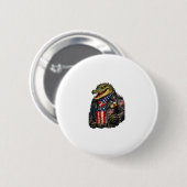 Wilde patriotische Alligator-Biker-Lederjacke St Button (Vorne & Hinten)