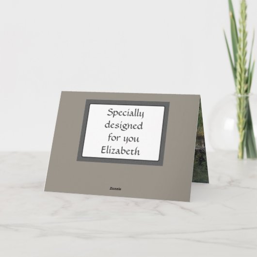 Wilde Pferde 50. Geburtstag Karte (Rückseite)