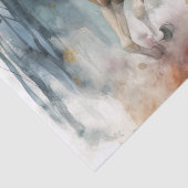 Wilde Pferde Aquarellfärbung Seidenpapier (Detail)