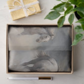 Wilde Pferde Aquarellfärbung Seidenpapier (Geschenk)