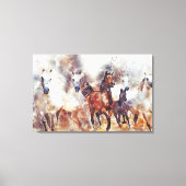 Wilde Pferde Art Canvas Print Leinwanddruck (Vorderseite)