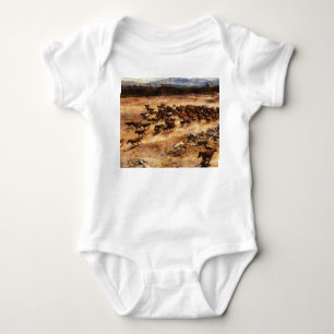 Wilde Pferde: Artistische TierMajestät. Baby Strampler