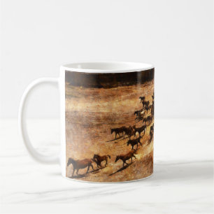 Wilde Pferde: Artistische TierMajestät. Kaffeetasse