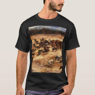 Wilde Pferde: Artistische TierMajestät. T-Shirt