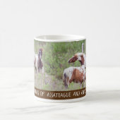 Wilde Pferde Assateague und Chicoteague Kaffeetasse (Mittel)