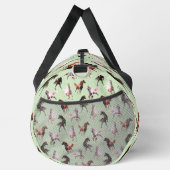 Wilde Pferde auf Grün Duffle Bag (Rechts)