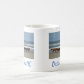 Wilde Pferde Außenbanks OBX Corolla NC Kaffeetasse (Mittel)