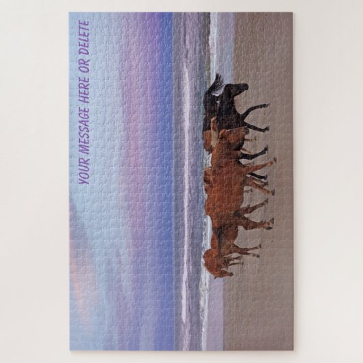 Wilde Pferde Außenbanks OBX Corolla NC Puzzle (Vertikal)