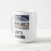 Wilde Pferde Außenbanks OBX NC Corolla Kaffeetasse (Vorderseite Links)