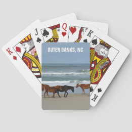 Wilde Pferde Außenbanks OBX North Carolina Spielkarten