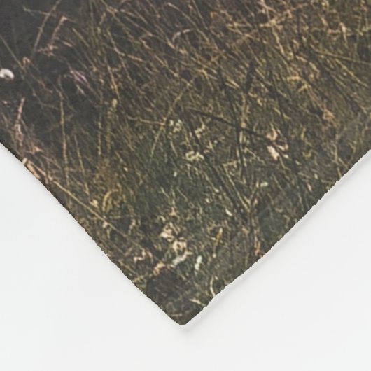 Wilde Pferde bei Sonnenuntergang Fleecedecke (Ecke)