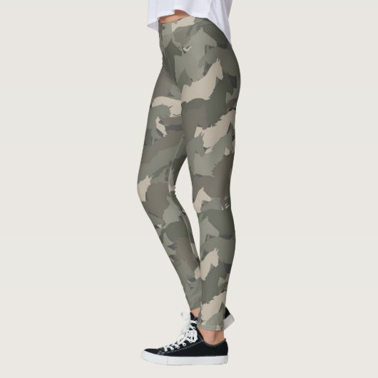 Wilde Pferde Camouflage Muster Leggings (Links)