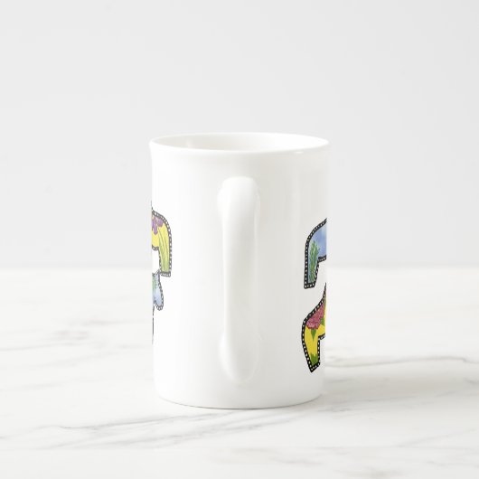 Wilde Pferde China Tasse (Rückseite)