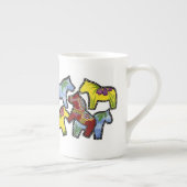 Wilde Pferde China Tasse (Rechts)