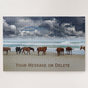 Wilde Pferde Corolla Außenbanken NC Puzzle