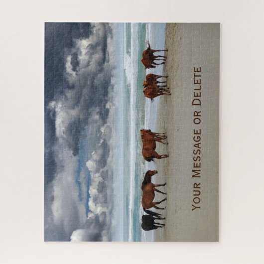 Wilde Pferde Corolla Außenbanken NC Puzzle (Vertikal)