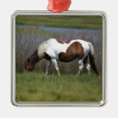 Wilde Pferde der Assateague Keramik Ornament (Vorne)
