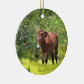 Wilde Pferde der Assateague Keramik Ornament (Rechts)