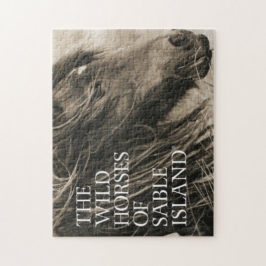Wilde Pferde des Zobel-Insel-Puzzlespiels Puzzle (Vertikal)