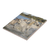 Wilde Pferde, die durch einen Fluss laufen Fliese (Seite)