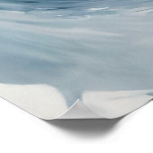 Wilde Pferde, die durch Wellen laufen Poster (Ecke)