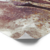 Wilde Pferde digitale Manipulation Gemälde Poster (Ecke)