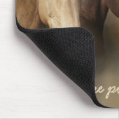 Wilde Pferde drei Mousepad (Ecke)