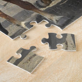 Wilde Pferde Dusty Wüste Berge Berge Foto Puzzle (Seite)