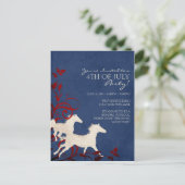 Wilde Pferde Einladungspostkarte (Stehend Vorderseite)