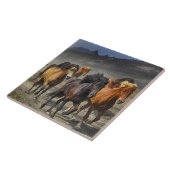 Wilde Pferde Fliese (Seite)