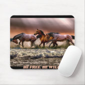 Wilde Pferde - frei sein, wild sein Mousepad (Mit Mouse)