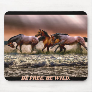 Wilde Pferde - frei sein, wild sein Mousepad