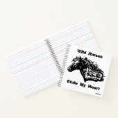 Wilde Pferde gestohlen Notizblock (Innenseite)