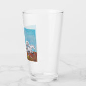 Wilde Pferde Glas (Links)