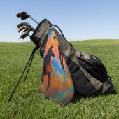 Wilde Pferde Golfhandtuch (Gras)