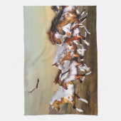 Wilde Pferde Herd Küchentuch (Vertikal)