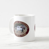 Wilde Pferde im Nationalpark Theodore Roosevelt Kaffeetasse (Vorderseite Links)