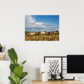 Wilde Pferde im Nationalpark Theodore Roosevelt Poster (Heimbüro)