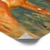 Wilde Pferde im Nationalpark Theodore Roosevelt Poster (Ecke)