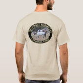 Wilde Pferde im Nationalpark Theodore Roosevelt T-Shirt (Rückseite)