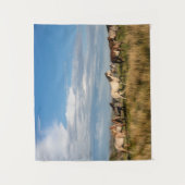 Wilde Pferde im Nationalpark Theodore Roosevelt Wandteppich (Vorderseite)