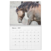 Wilde Pferde im Sandwaschbecken Kalender (Feb 2027)