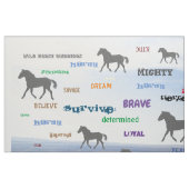 Wilde Pferde im Sandwaschbecken Stoff (Fat Quarter (45,7 x 55,9 cm))